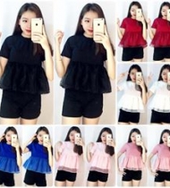 Áo bèo voan kính và trơn