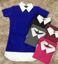 Váy phối vạt trắng