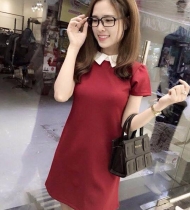 2 mã váy pha cổ trắng