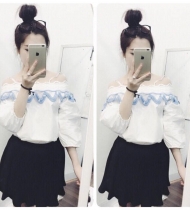 Áo trễ vai lượn sóng