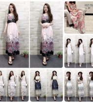 Maxi hoa và maxi thổ cẩm