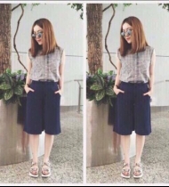 Quần ngố ống loe