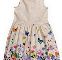 Đầm thun in hoa bướm H&M