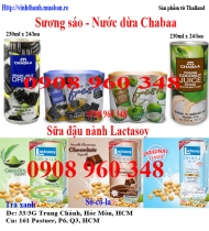 Lactasoy sữa đậu nành Sương sáo Nước Dừa Chabaa nk Thailand