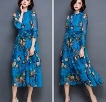 Đầm voan beauty Blue – DV2545