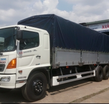 Bán xe Tải Hino 16 tấn 3Chân Thùng Mui Bạt Thùng Kín trả góp lãi suất thấp