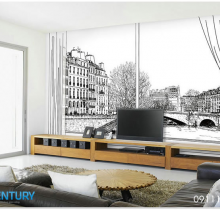 Gạch ốp tường 3D phòng khách