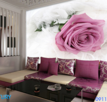 Gạch ốp tường 3D phòng khách