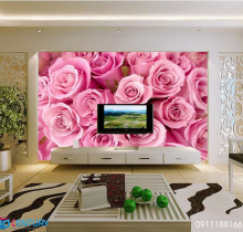 Gạch ốp tường 3D phòng khách