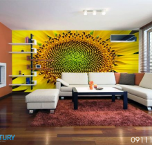 Gạch ốp tường 3D phòng khách