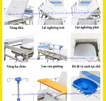 GIƯỜNG BỆNH NHÂN ĐA NĂNG 5 TAY QUAY - MÃ KT-GB02 GIƯỜNG BỆNH NHÂN ĐA NĂNG 5 TAY QUAY - MÃ KT-GB02