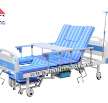 GIƯỜNG BỆNH NHÂN 5 TAY QUAY KIỂU DÁNG MỚI,THÊM TIỆN NGHI CHO NGƯỜI SỬ DỤNG