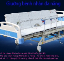 Giường bệnh nhân đa năng 4 tay quay giá rẻ