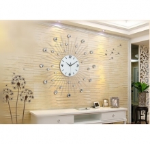 Đồng hồ trang trí pha lê trắng M9100A