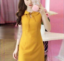 Đầm suông nữ khoét giọt nước DU11704