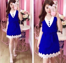 Đầm nữ thắt nơ DU11707