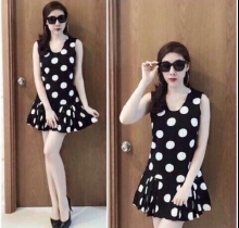 Đầm đuôi cá chấm bi DU11712