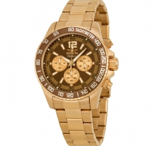 Đồng hồ nam Invicta Mens Signature II Chronograph Brown Dial Rose Gold Stainless Steel Bracelet Watch 7411