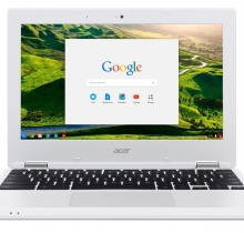 Acer Chromebook CB3-131-C3SZ 11.6-Inch Laptop (Intel Celeron N2840 Dual-Core Processor,2 GB RAM,16 GB Solid State Drive,Chrome), White