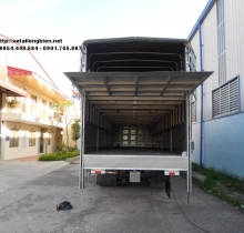 bán xe tải Fuso 3 chân thùng chở xe máy, thùng đẹp , xe nhập khẩu ,giá tốt 