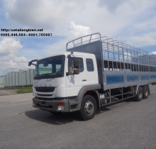 bán xe tải Fuso 3 chân thùng chở xe máy, thùng đẹp , xe nhập khẩu ,giá tốt 