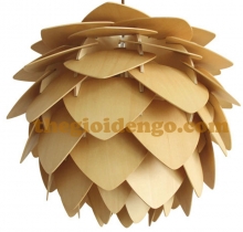 Đèn gỗ trang trí Atiso cánh nhọn