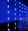 rèm đèn led ngôi sao xanh dương