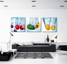 Tranh nhà bếp nghệ thuật nước DH1234A (kích thước 120x40cm)