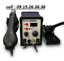 Máy khò nhiệt & hàn thiếc BAKU 898D SMD LED